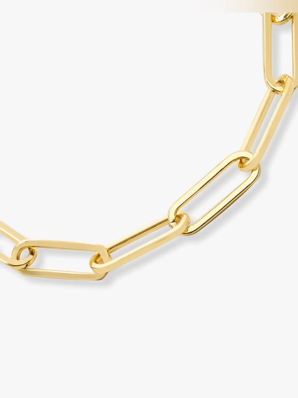 Melinda Maria Gold Paperclip Link Bracelet- 6”